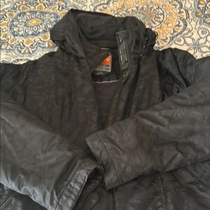 Womens Black Camouflage Jacket